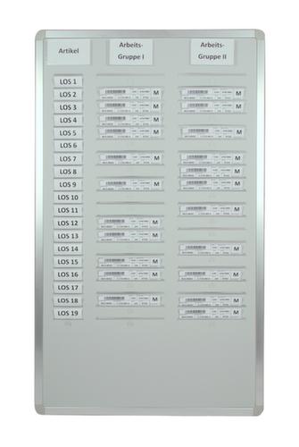 EICHNER Tableau de planification Orga-Easy, gris clair