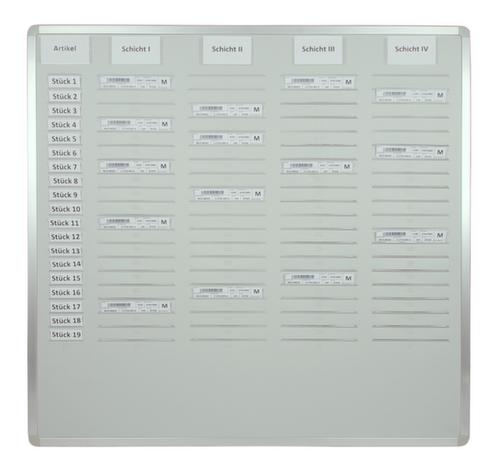 EICHNER Tableau de planification Orga-Easy, gris clair