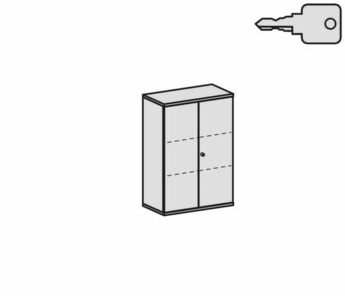 Gera Armoire à portes battantes Pro, 3 hauteurs des classeurs