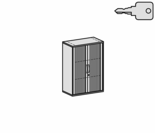 Gera Armoire à rideaux transversaux Pro, 3 hauteurs des classeurs