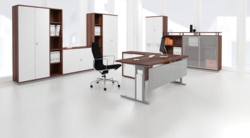 Gera Bureau d'angle Pro avec piètement en C