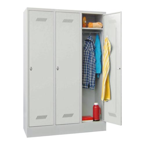 PAVOY Armoire vestiaire Basis avec 3 compartiments, largeur de compartiment 400 mm