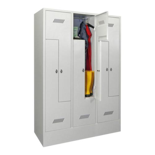 PAVOY Armoire vestiaire Z Basis avec 6 compartiments, largeur de compartiment 400 mm