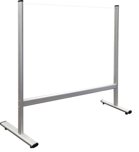 Franken Paroi de protection hygiénique avec structure en aluminium, hauteur x largeur 927 x 1029 mm