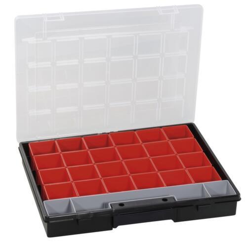 Allit mallette d’assortiment EuroPlus Flex 37-27, 24 bacs, polypropylène noir