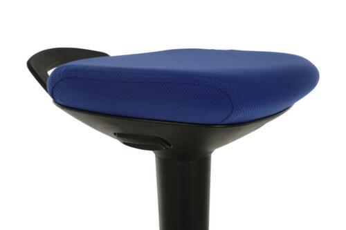 Lotz Siège assis-debout hautement flexible, hauteur d’assise 600 - 860 mm, assise bleu royal