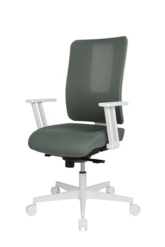 Topstar Siège de bureau pivotant Sitness Life 50 avec support de dossier ouvert, dossier maille avec support ajouré, gris vert