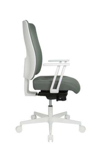 Topstar Siège de bureau pivotant Sitness Life 50 avec support de dossier ouvert, dossier maille avec support ajouré, gris vert