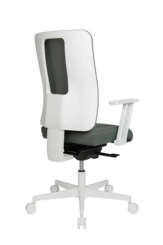 Topstar Siège de bureau pivotant Sitness Life 50 avec support de dossier ouvert, dossier maille avec support ajouré, gris vert