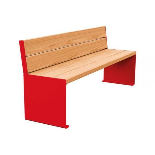 Banc Kube avec piètement à panneaux