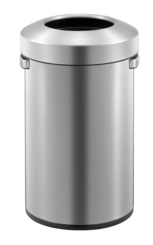 Poubelle en acier inoxydable ouverte EKO Urban Bin, 50 l