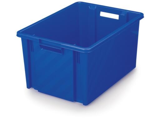 Bac gerbable emboîtable, bleu, capacité 54 l