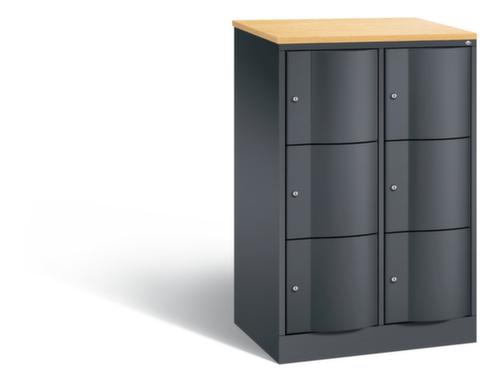 C+P armoire multicases Resisto, 6 compartiments