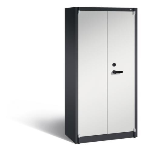 C+P Armoire haute sécurité de bureau gris clair