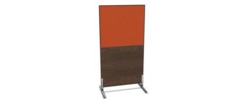 Nowy Styl Paroi de séparation E10 en bois avec revêtement en tissu, hauteur x largeur 1545 x 800 mm