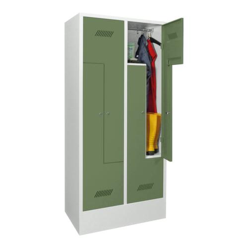 PAVOY Armoire vestiaire Z Basis avec 4 compartiments, largeur de compartiment 400 mm