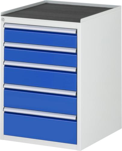 RAU Armoire à tiroirs Serie 7000, 5 tiroir(s), RAL7035 gris clair/RAL5010 bleu gentiane