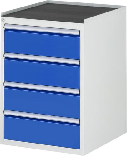 RAU Armoire à tiroirs Serie 7000, 4 tiroir(s), RAL7035 gris clair/RAL5010 bleu gentiane