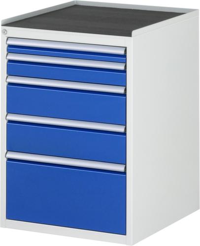 RAU Armoire à tiroirs Serie 7000, 5 tiroir(s), RAL7035 gris clair/RAL5010 bleu gentiane