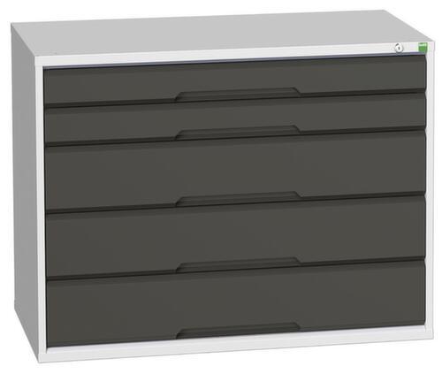 bott Armoire à tiroirs verso, 5 tiroir(s), RAL7035 gris clair/RAL7016 gris anthracite