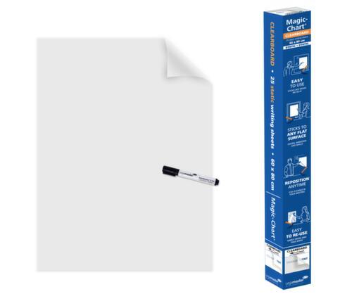 Legamaster film pour Clearboard Magic-Chart, hauteur x largeur 600 x 800 mm