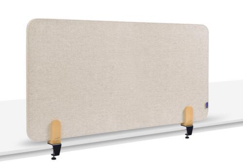 Legamaster Cloison de table insonorisante ELEMENTS, hauteur x largeur 600 x 1200 mm, paroi beige