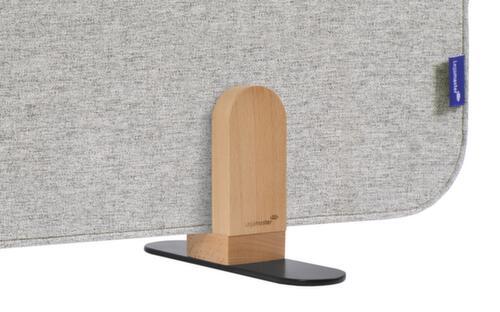 Legamaster Cloison de table insonorisante ELEMENTS, hauteur x largeur 600 x 1200 mm, paroi gris