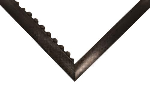 baguette de finition de bordure Ramp pour tapis antifatigue, noir