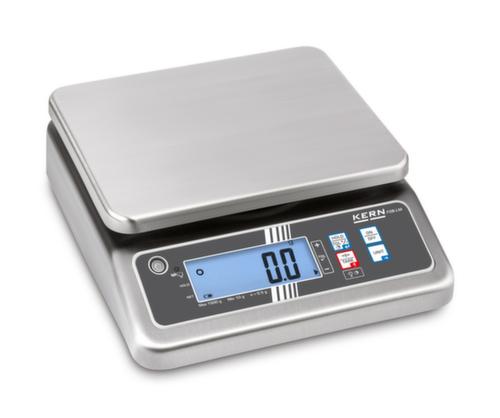 KERN balance de table FOB 7K-4NL avec plateforme en acier inoxydable, plage de pesage 5 - 7,5 kg