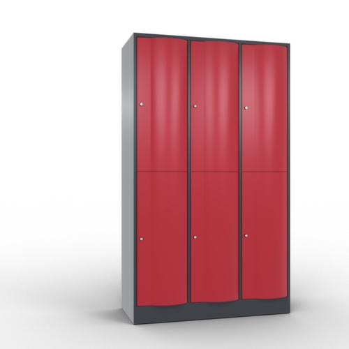 C+P armoire multicases Resisto, 6 compartiments