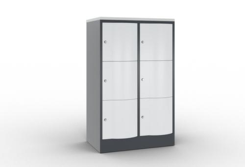 C+P armoire multicases Resisto, 6 compartiments