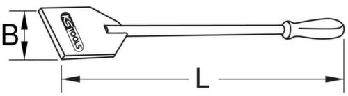 KS Tools Racloir BRONZEplus avec poignée 480 mm