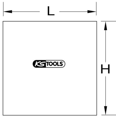 KS Tools Bâche de protection pour le soudage