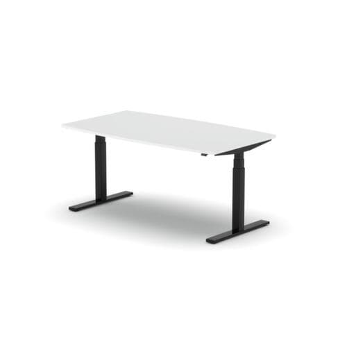 Nowy Styl Table de conférence hauteur réglable électriquement eModel 3.0, largeur x profondeur 1600 x 800 mm, panneau BI White