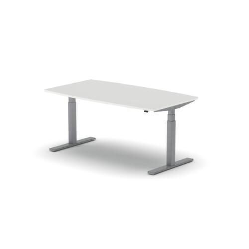 Nowy Styl Table de conférence hauteur réglable électriquement eModel 3.0, largeur x profondeur 1600 x 800 mm, panneau MB White Grey