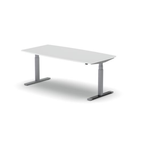 Nowy Styl Table de conférence hauteur réglable électriquement eModel 3.0, largeur x profondeur 1800 x 800 mm, panneau BI White