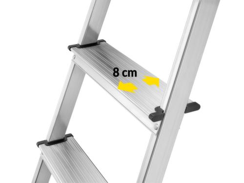 Hailo escabeau industriel utilisation un côté StandardLine L60 avec bac, 6 marche(s) en tôle striée