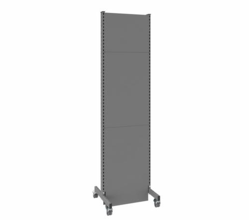 cloison acoustique démontable Mobil, hauteur x largeur 2500 x 625 mm, paroi RAL7037 gris poussière