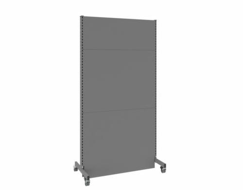 cloison acoustique démontable Mobil, hauteur x largeur 2500 x 1250 mm, paroi RAL7037 gris poussière