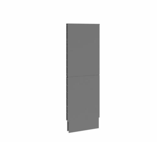 cloison acoustique démontable Mobil élément de liaison, hauteur x largeur 2000 x 625 mm, paroi RAL7037 gris poussière