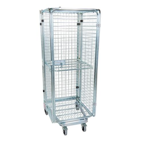 Bac sur roulettes de sécurité emboîtable nestainer®, force 500 kg, longueur x largeur 820 x 725 mm