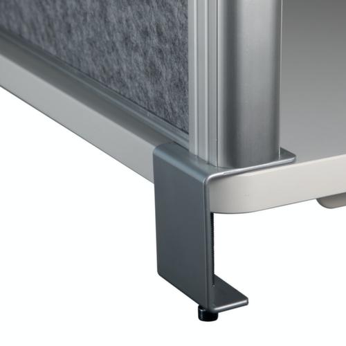 MAUL Cloison de table MAULconnecto, hauteur x largeur 515 x 1200 mm, paroi gris foncé