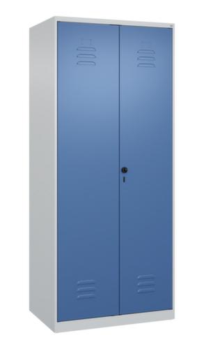 C+P Armoire vestiaire pour EPI Classic Plus pour une séparation en noir et blanc, largeur de compartiment 400 mm