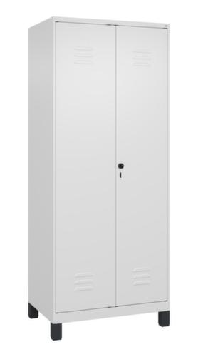 C+P Armoire vestiaire Classic Plus pour une séparation en noir et blanc, largeur de compartiment 400 mm