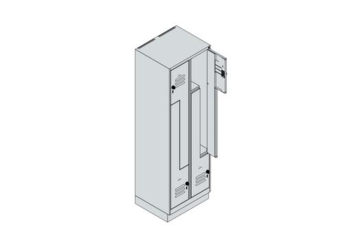 C+P Armoire vestiaire Z Classic Plus, largeur de compartiment 150/300 mm