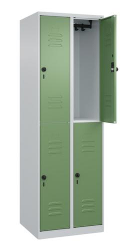 C+P Armoire vestiaire à deux niveaux Classic Plus, largeur de compartiment 300 mm