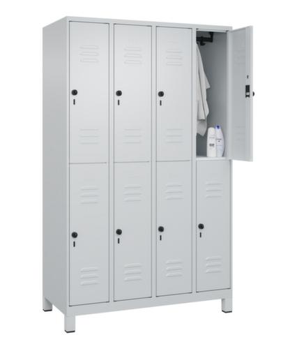 C+P Armoire vestiaire à deux niveaux Classic Plus, largeur de compartiment 300 mm