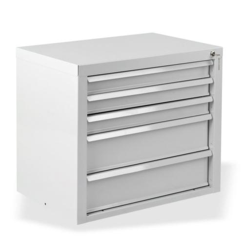 Armoire à tiroirs MAMMUT, 5 tiroir(s), RAL7035 gris clair/RAL7035 gris clair