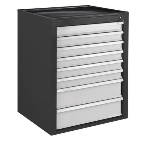 Armoire à tiroirs MAMMUT, 8 tiroir(s), RAL7016 gris anthracite/RAL7035 gris clair