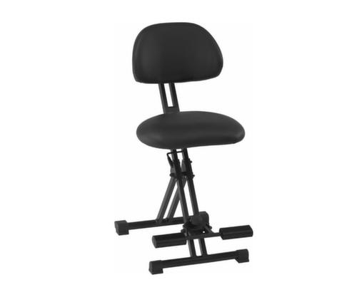 meychair Aide permanente XXL pliable Assistent Futura AF-SR, hauteur d’assise 550 - 770 mm, assise noir